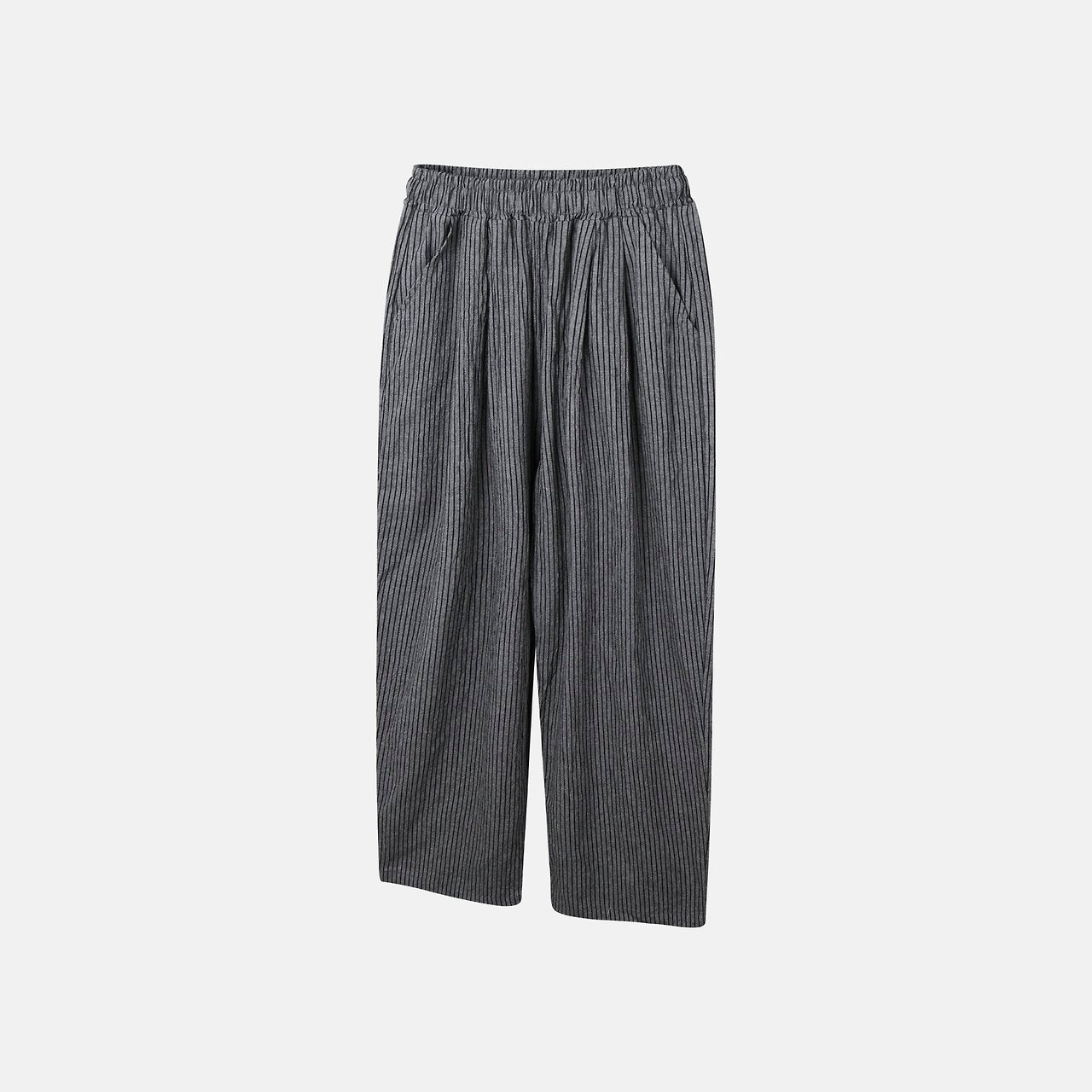 Bulky Fit Stripe Linen Pants