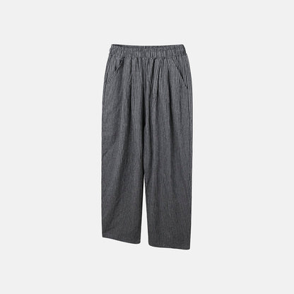 Bulky Fit Stripe Linen Pants