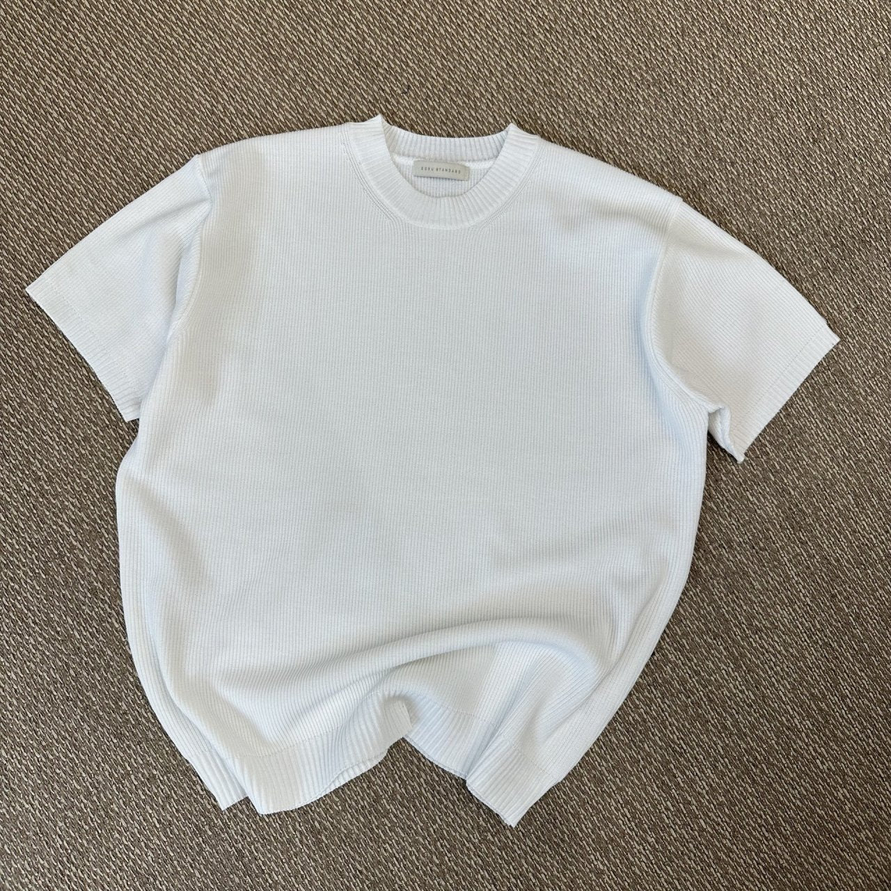 Hacci Half Sleeve Round Knit