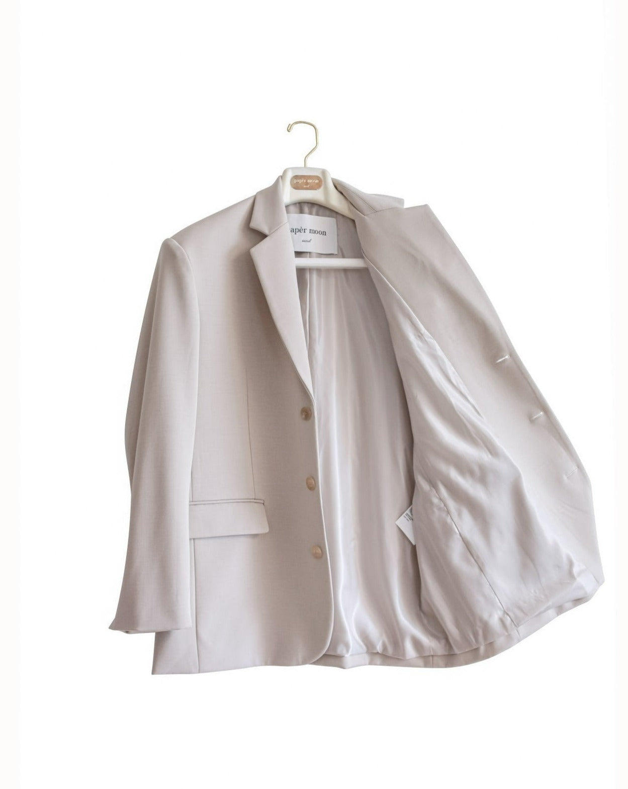 【즉납】【PAPERMOON 페이퍼 문】AW / Oversized Three Button Single Blazer