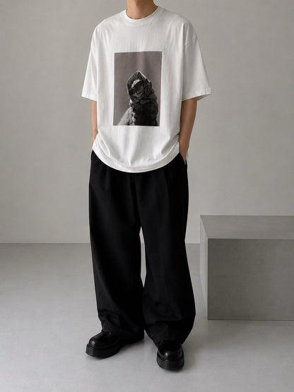 Masked Cat Graphic Tee