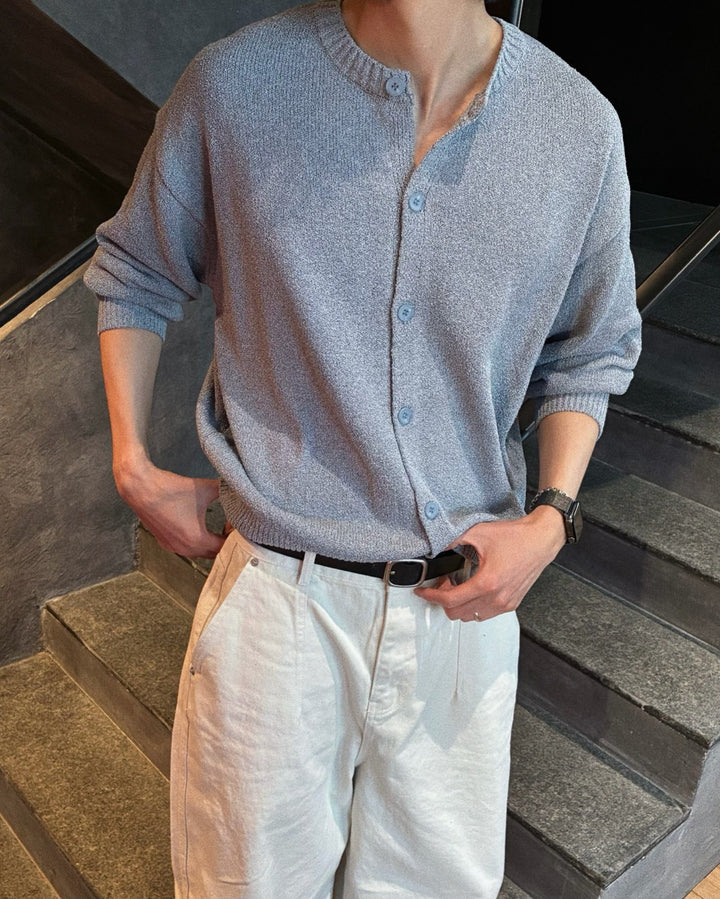 Brow Round Knit Cardigan