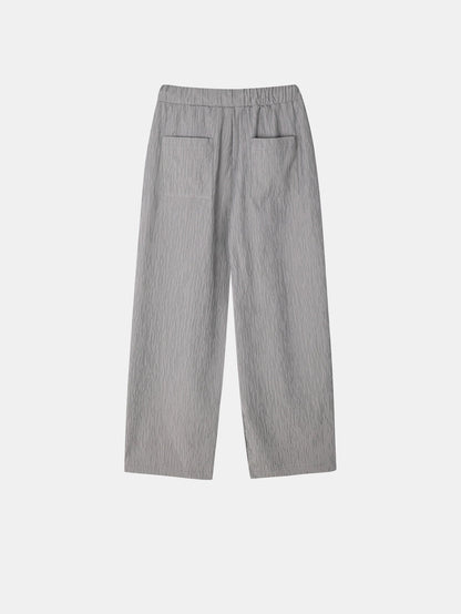 Crinkle Texture Wide Pants