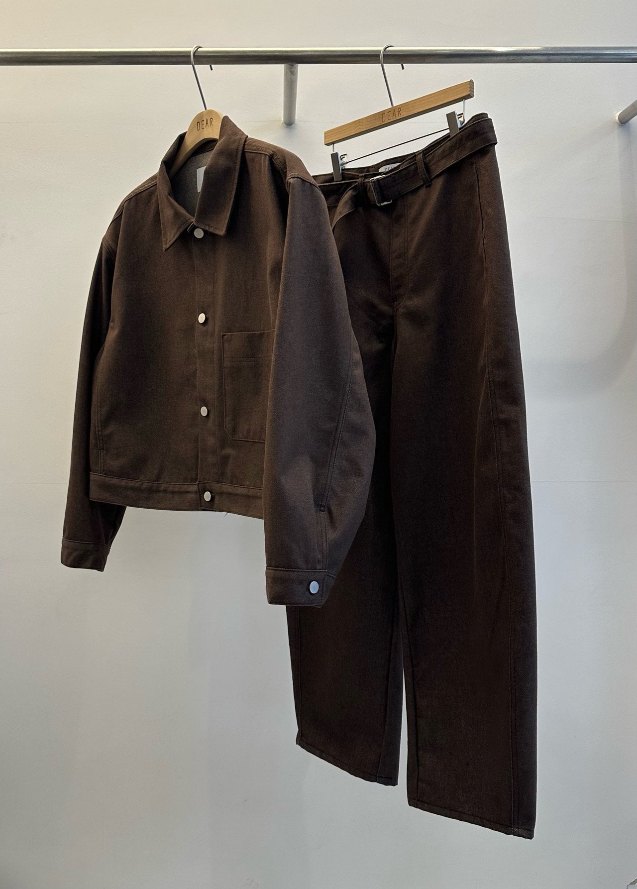 Non-Fading Cropped Denim Set