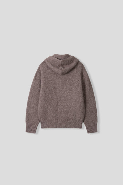 Kink Mohair Hooded Knit
