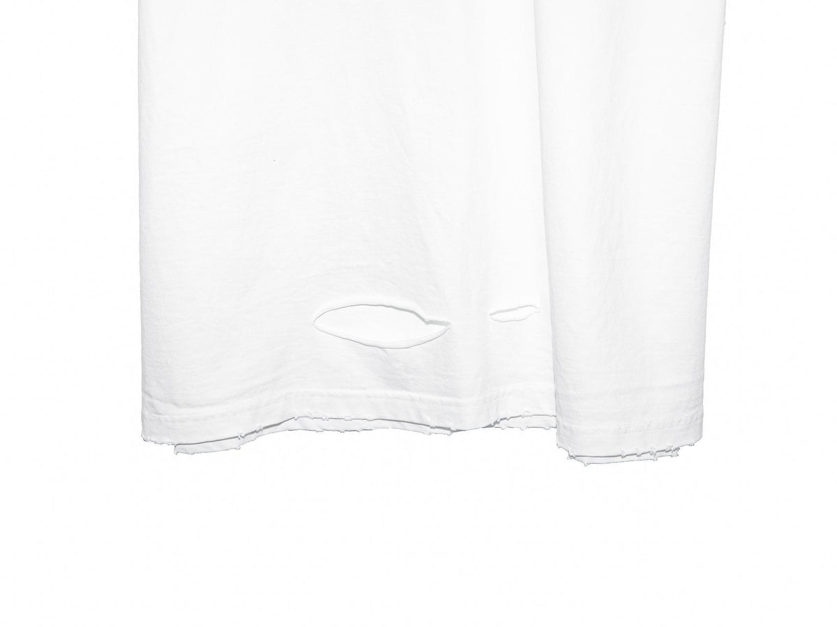 PAPERMOON Oversized Pigment Cutted Detail T-Shirt