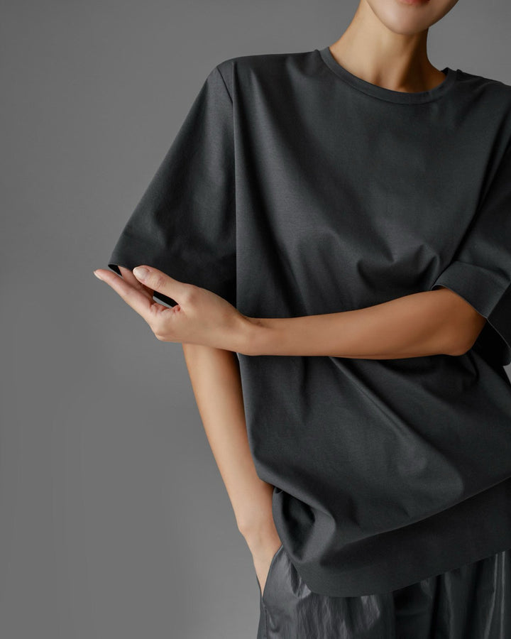 【PAPERMOON ペーパームーン】AW / LUX Silket Basic T-Shirt