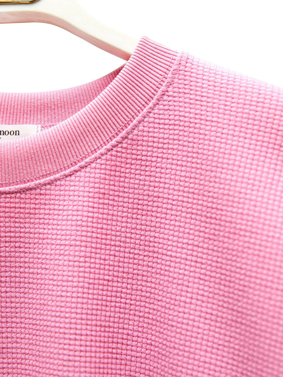 PAPERMOON ペーパームーン ワッフルファブリックオーバーサイズロングスリーブTシャツ