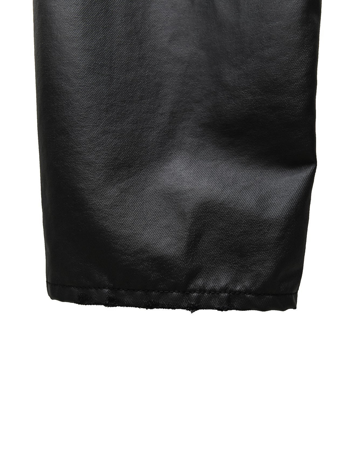 PAPERMOON Oversized Black Coated Denim Jeans