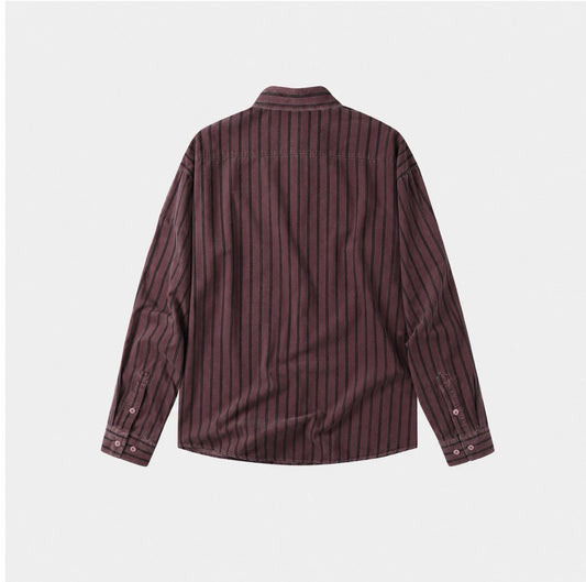 Vintage Pigment Stripe Corduroy Shirt