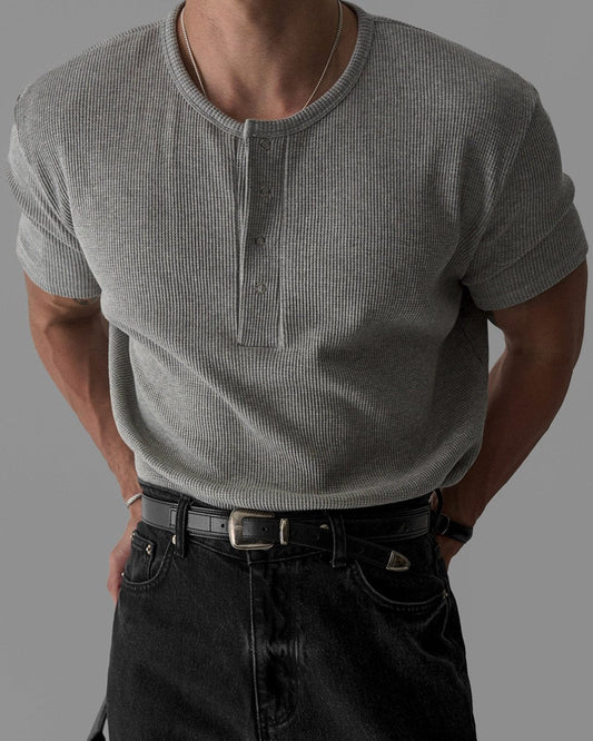 Lego Waffle Henley Neck T-Shirt
