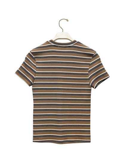 PAPERMOON ペーパームーン ソフトリブストライプTシャツ