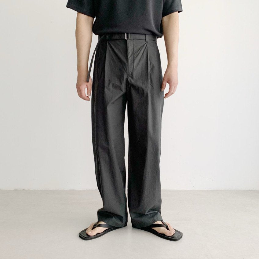 Dino Cotton Belted Pants