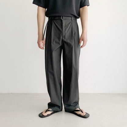 Dino Cotton Belted Pants