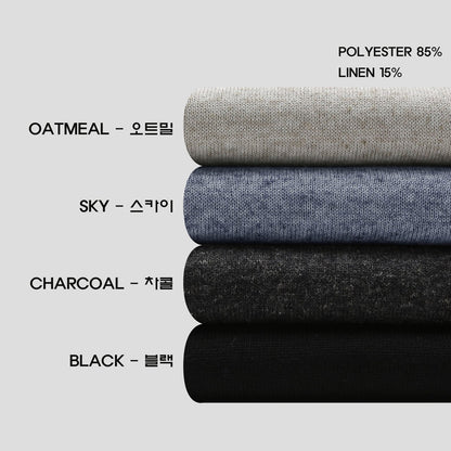 Sunset Linen V-Neck Knit