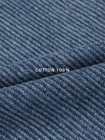Stripe Denim Curve Pants