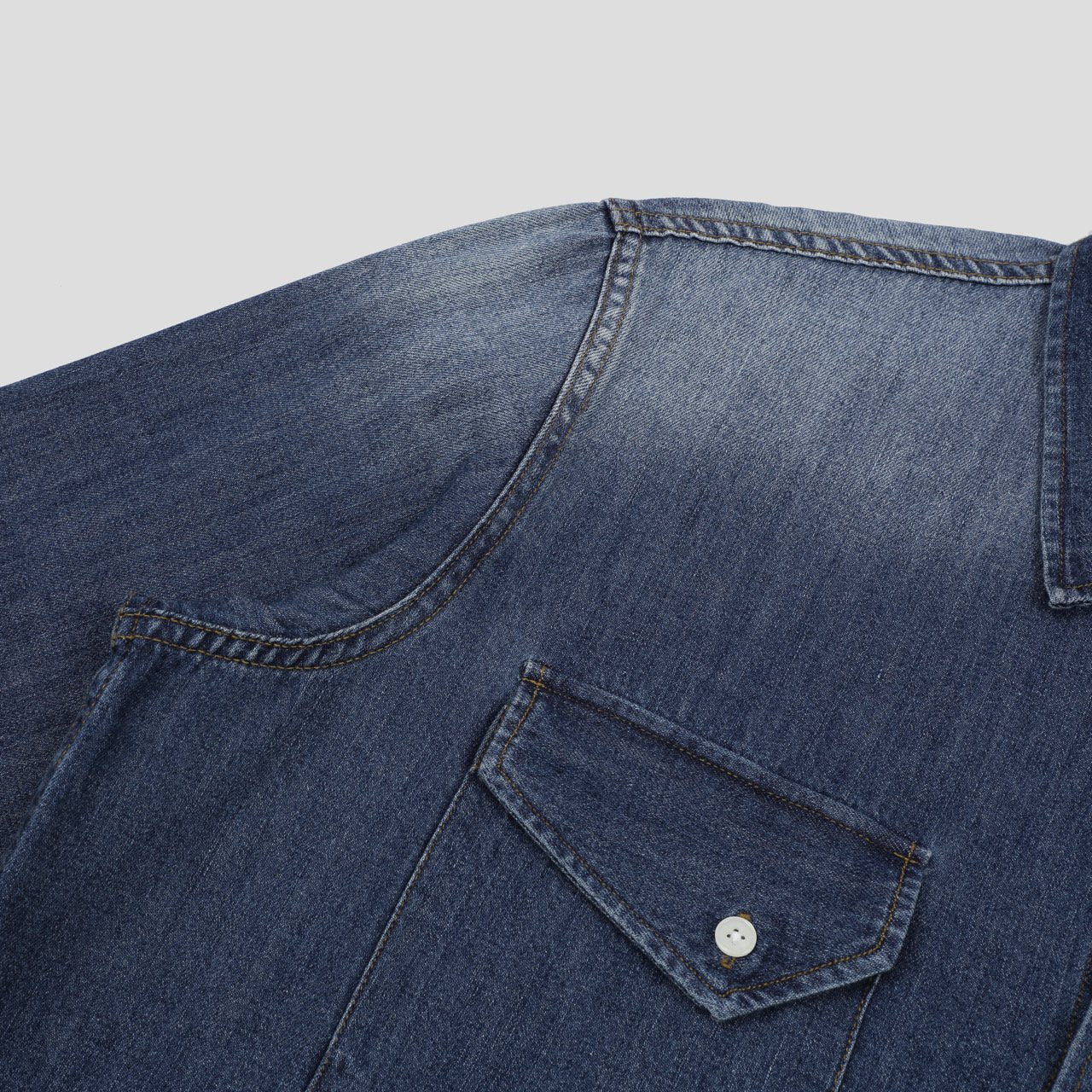 Modern Western Denim Shirt