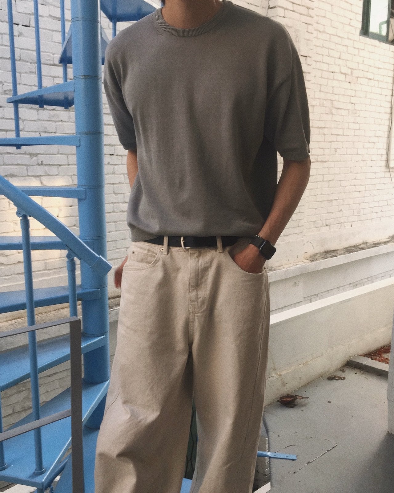 Pigment Cotton Knit Tee