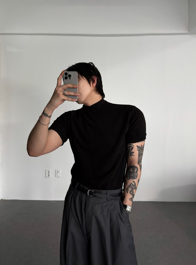 Two-Tuck Balloon Wide Slacks