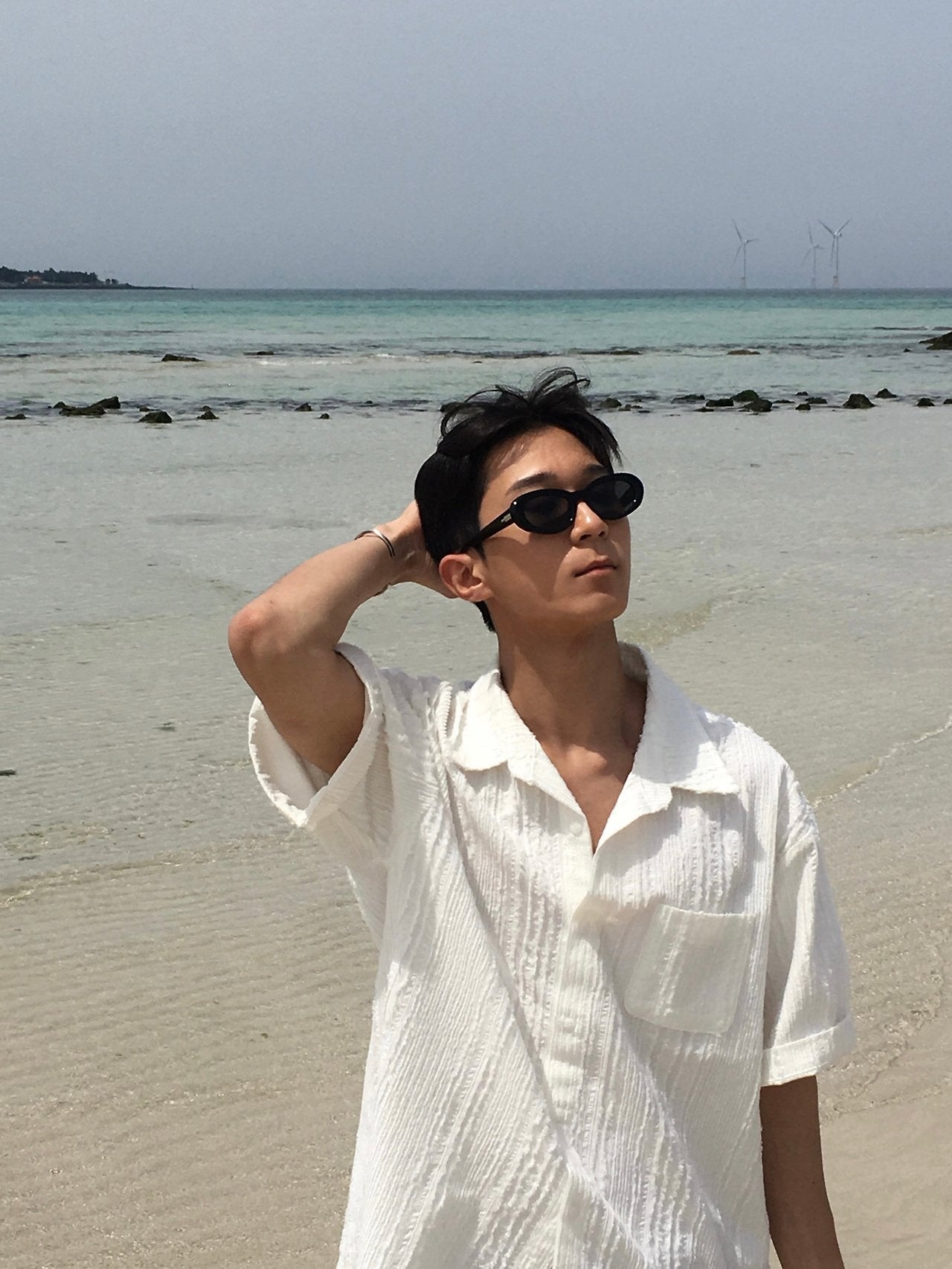 Linen Cutoff Shirt