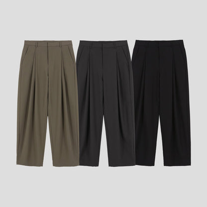 Fly Two-Tuck Wide Slacks