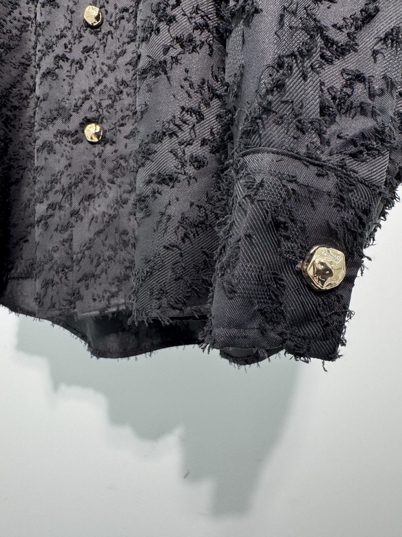 Pigment-Washed Nylon Shirt Jacket