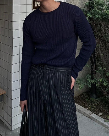 Macle Rib Wool Knit