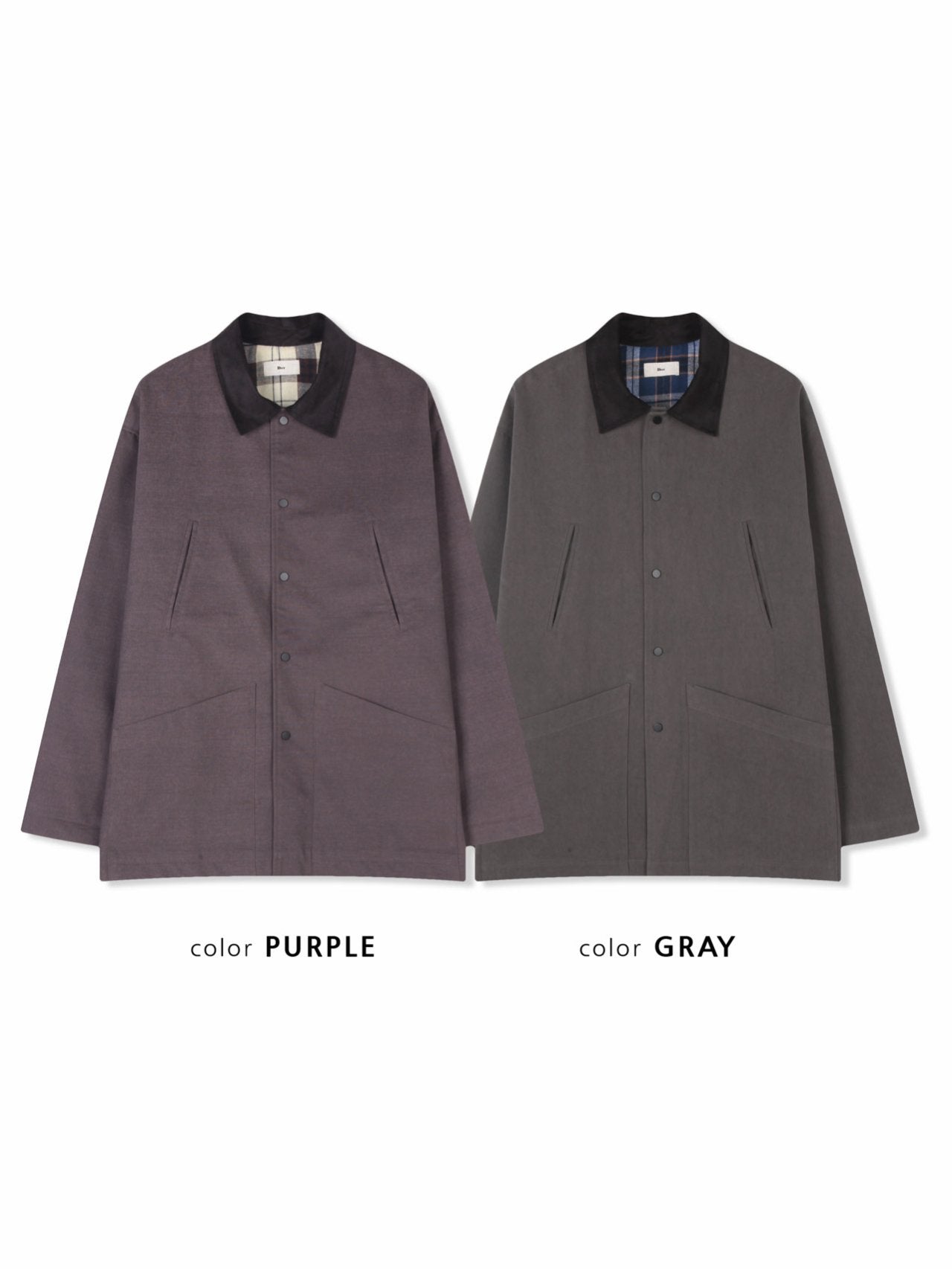 Check Lining Cotton Coach Jacket