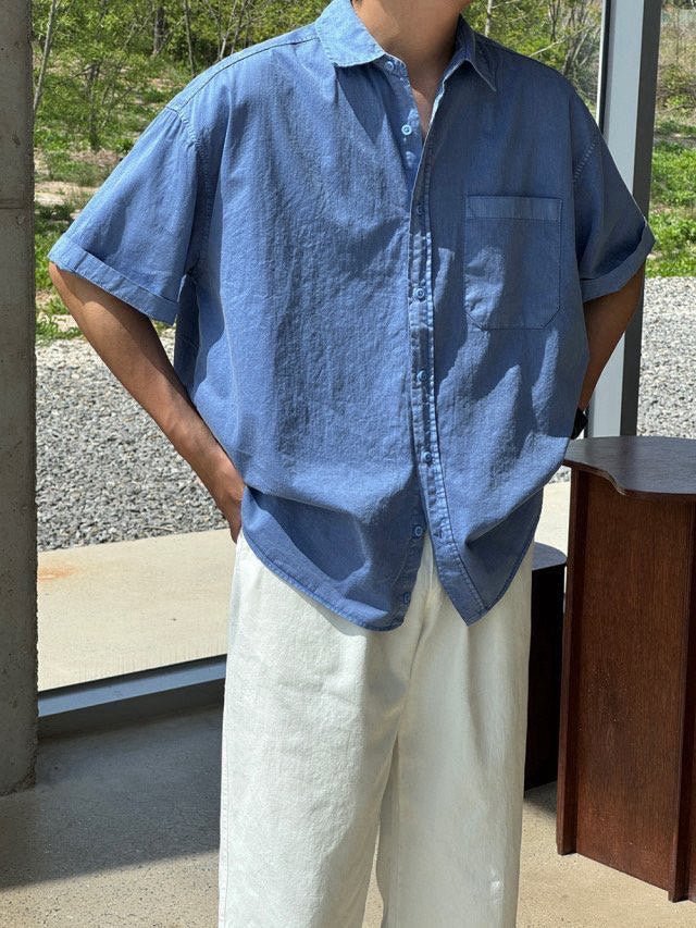Stone Pigment Half Shirt