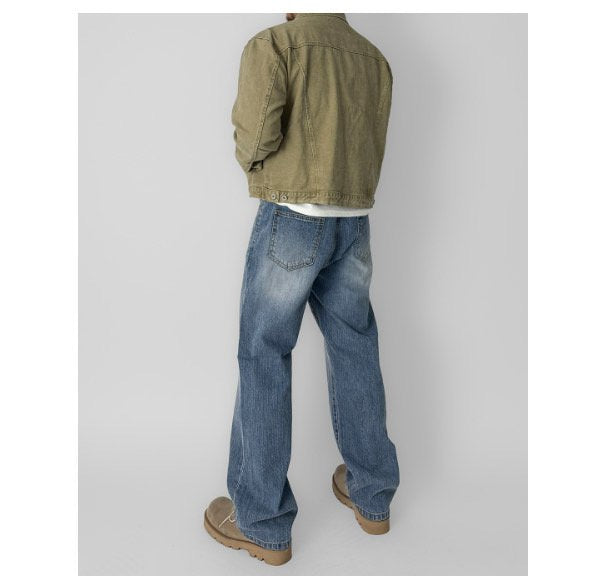 BB Light Blue Semi-Wide Back Banding Denim