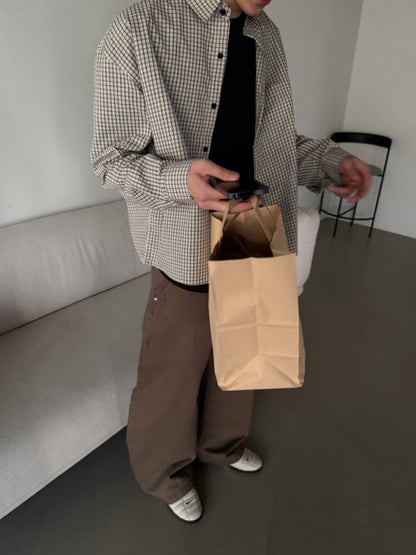 Pigment-Washed Nylon Shirt Jacket