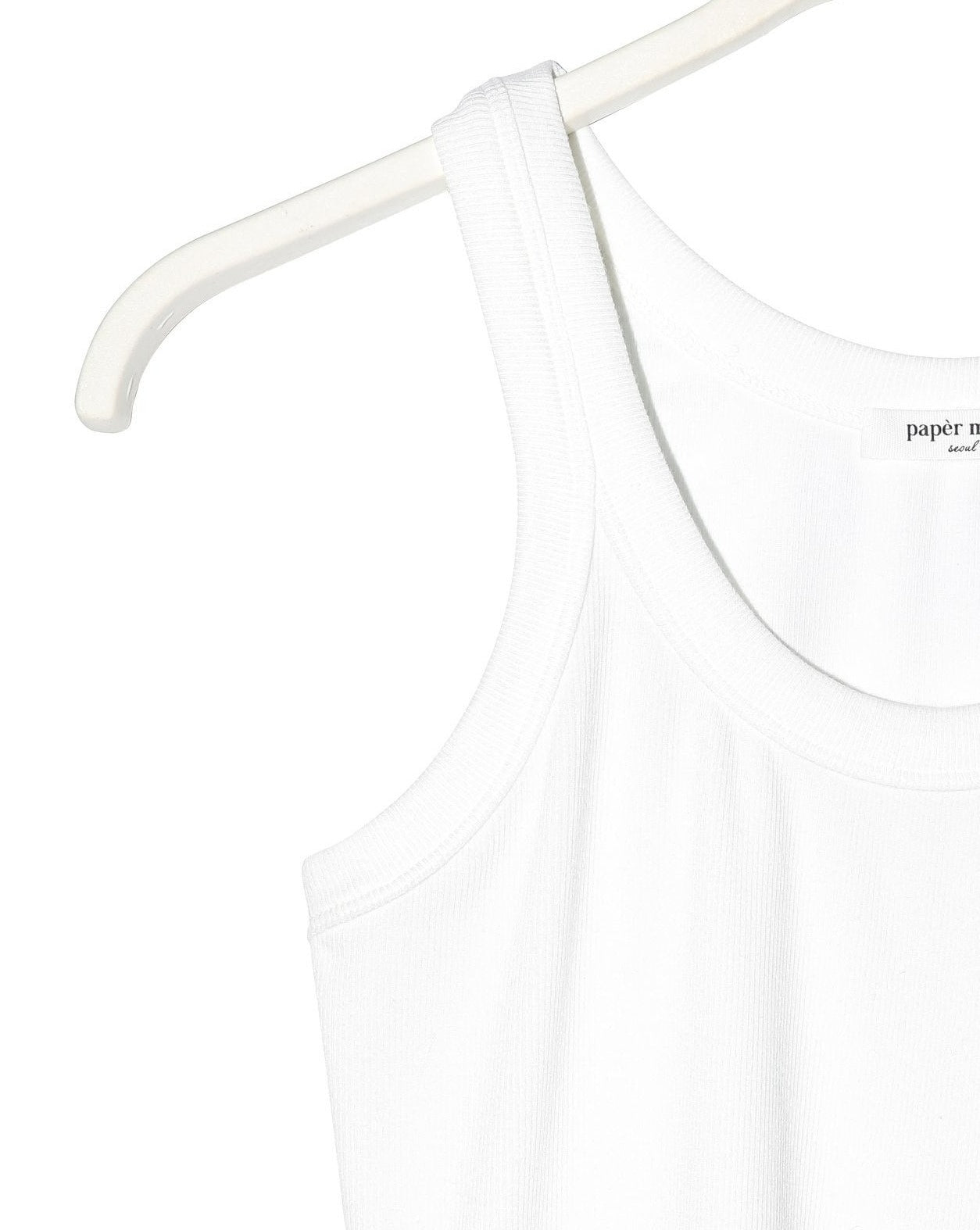 【PAPERMOON ペーパームーン】SS / Ribbed Cropped Tank Sleeveless Top