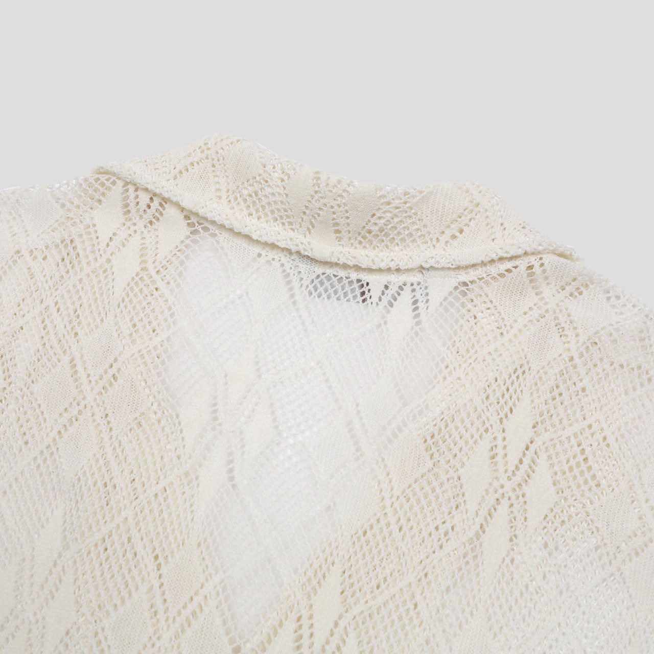 Argyle Punching Lace Shirt