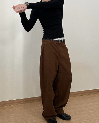 Naive Slim Rib T-Shirt