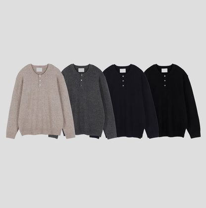 Ness Daily Henley Neck Knit
