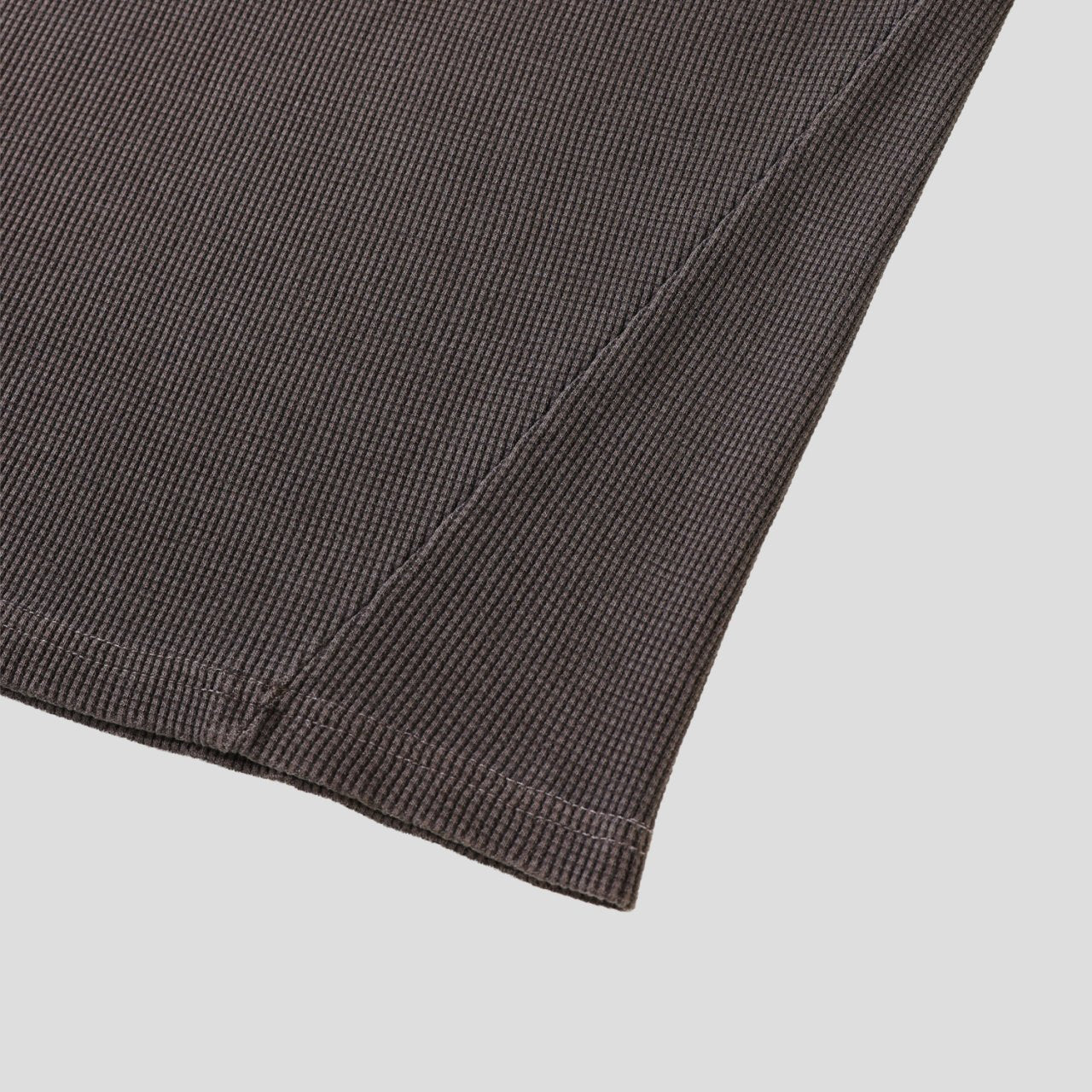 Waffle Pigment Henley Neck Tee