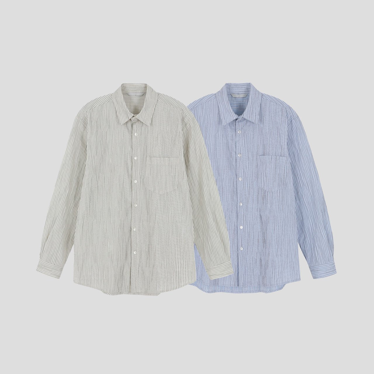 Cozy Crinkle Stripe Shirt