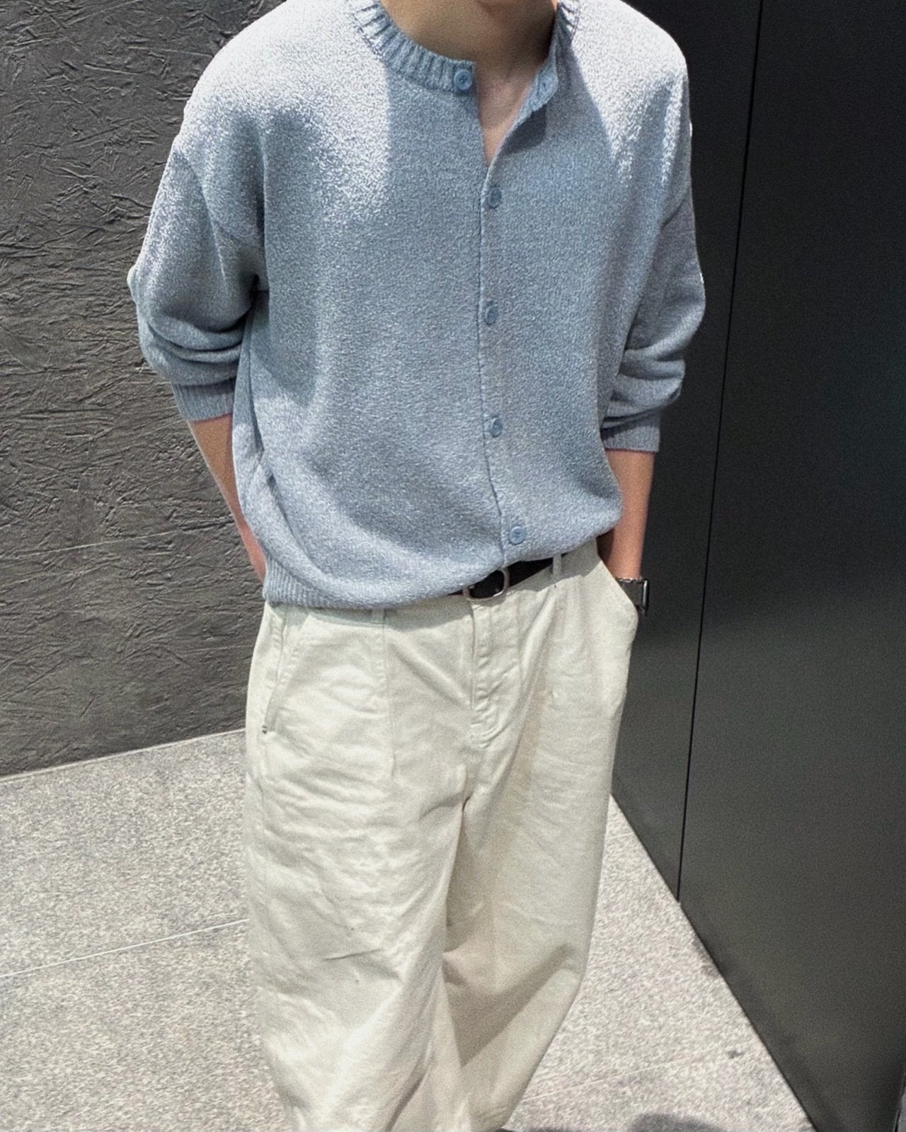 Brow Round Knit Cardigan