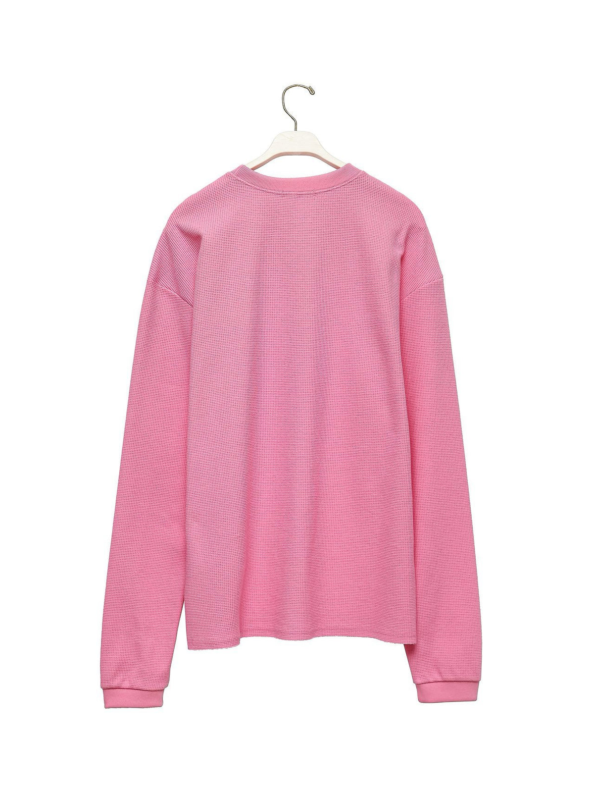 PAPERMOON ペーパームーン ワッフルファブリックオーバーサイズロングスリーブTシャツ