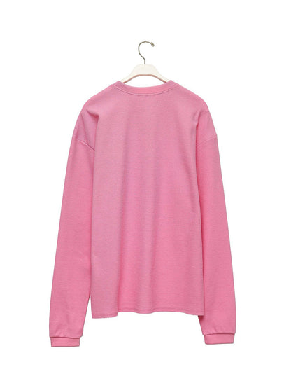 PAPERMOON ペーパームーン ワッフルファブリックオーバーサイズロングスリーブTシャツ