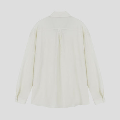 Crinkle Cozy Semi-Wide Shirt