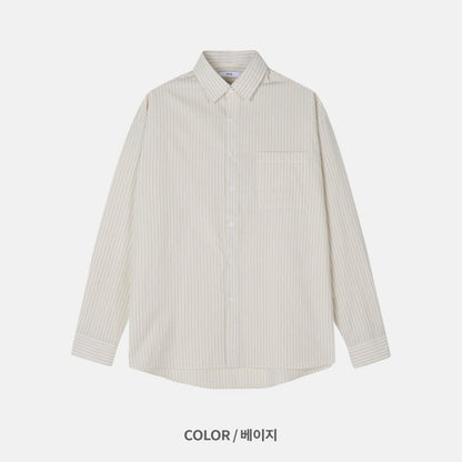 Pigment-Washed Nylon Shirt Jacket