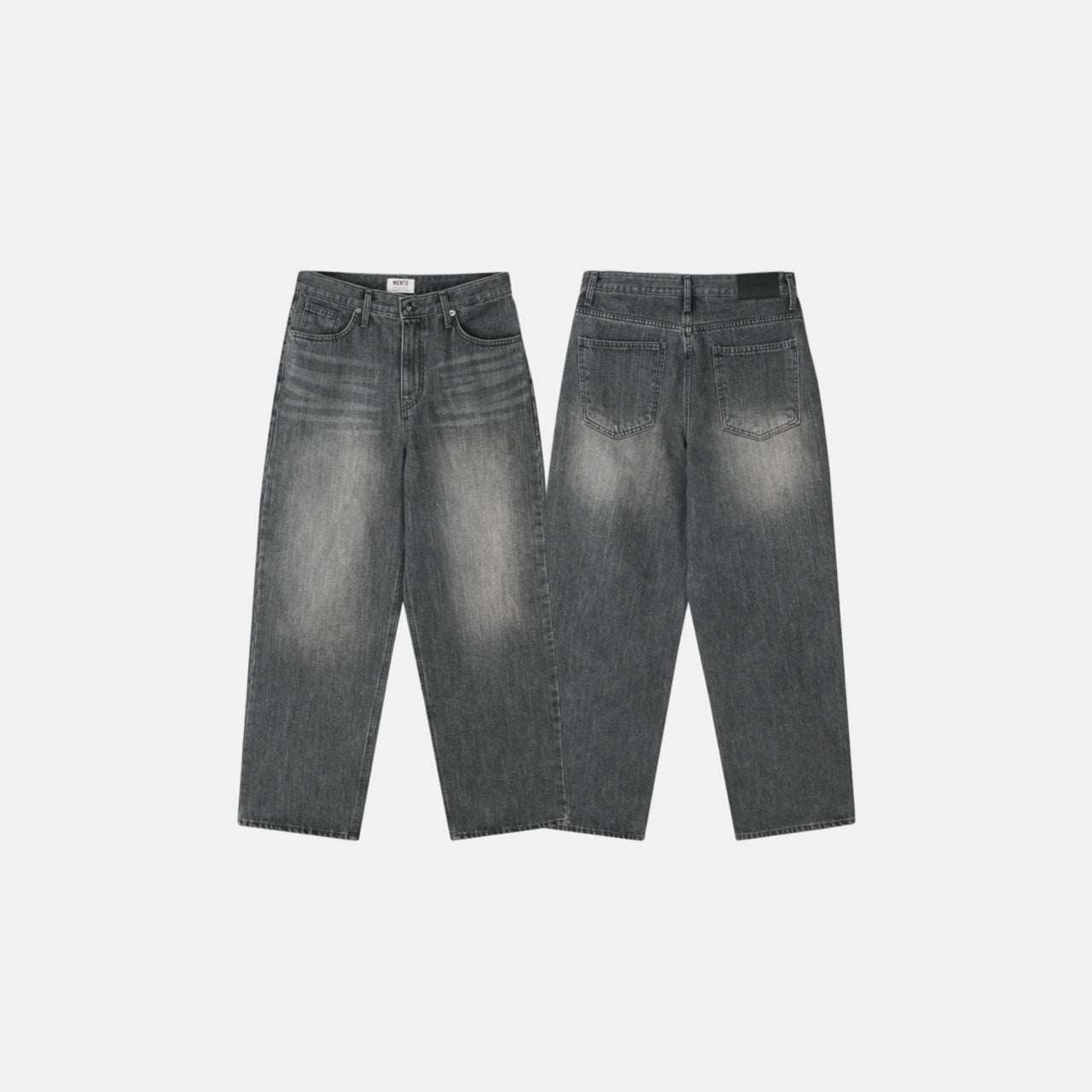 Deep Gray Brushed Denim