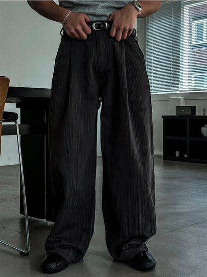 Rain Stripe Wide Pants