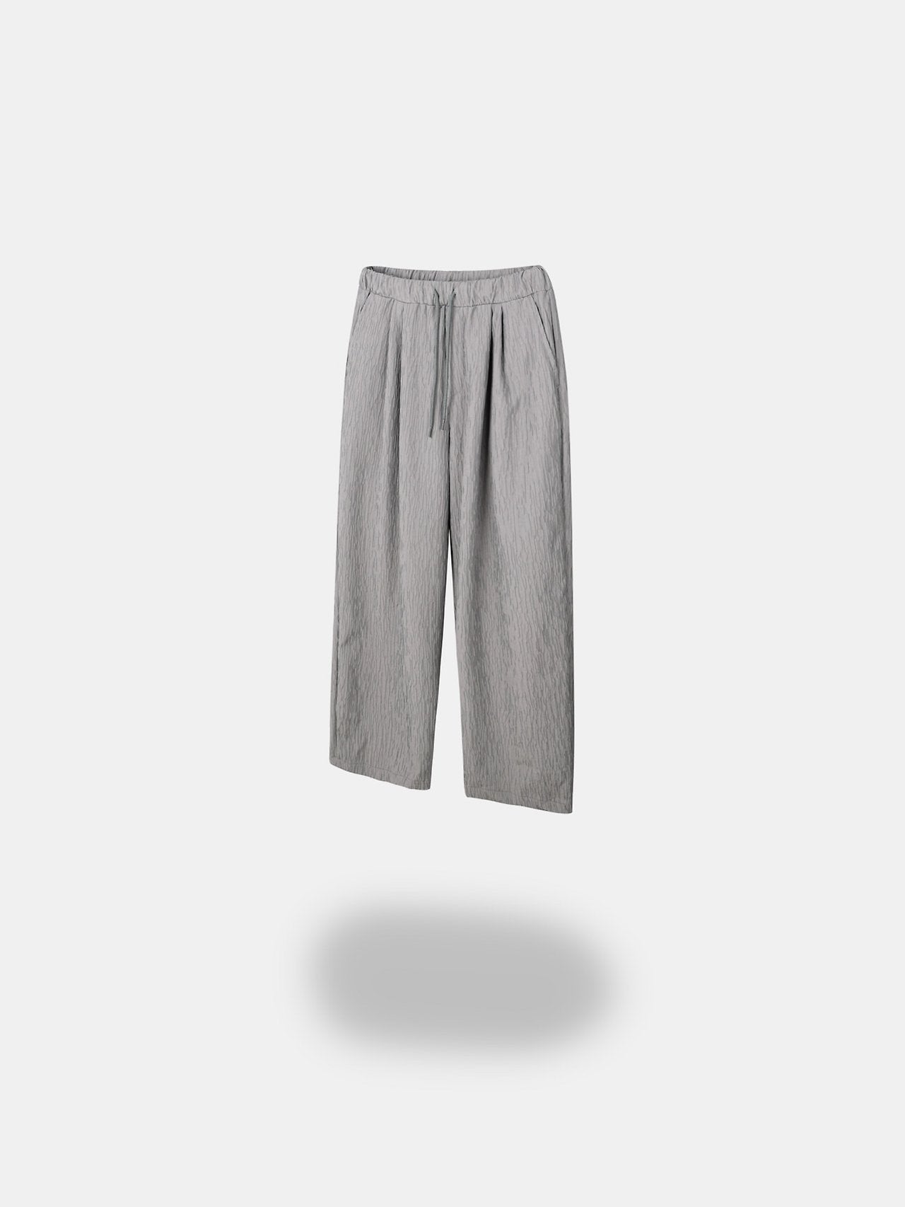 Crinkle Texture Wide Pants