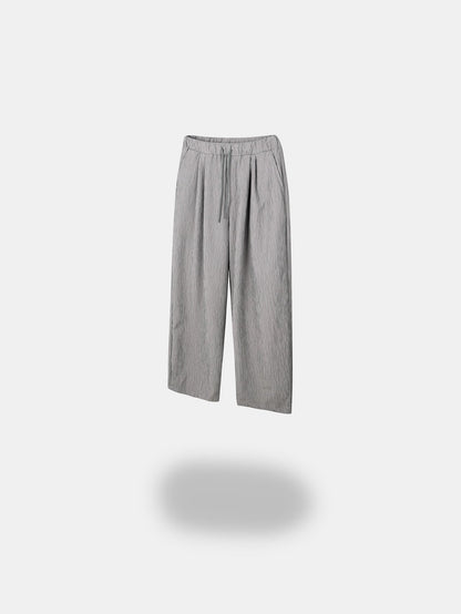 Crinkle Texture Wide Pants