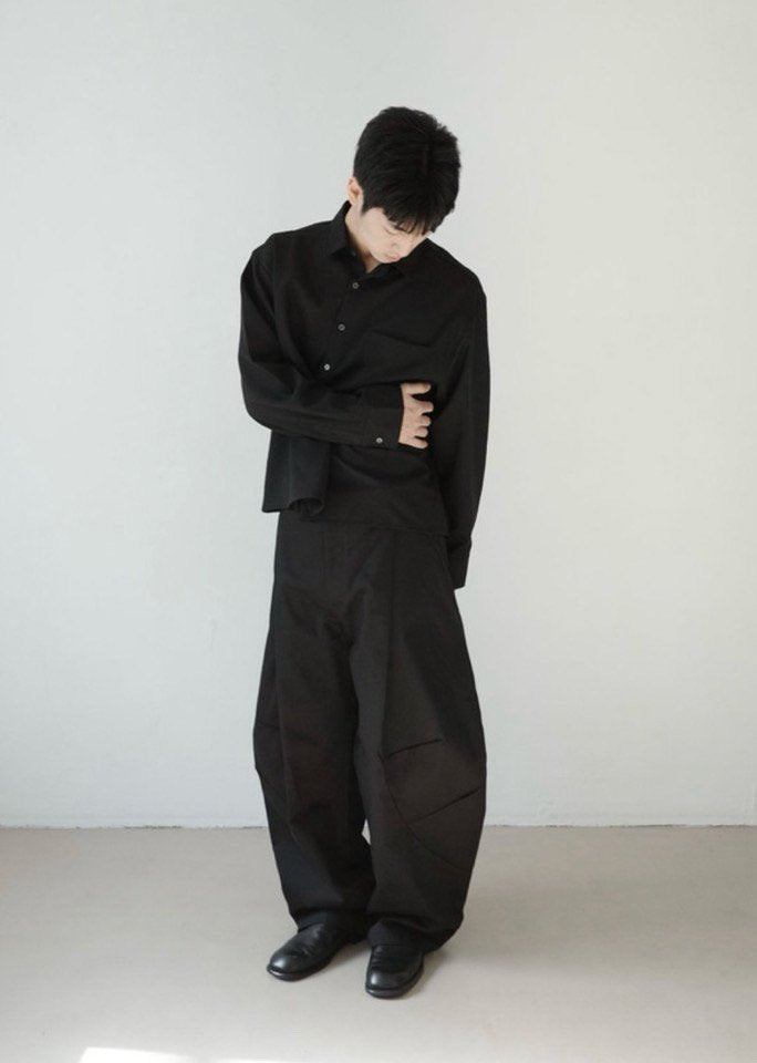 Wood Dart Curved Pants
