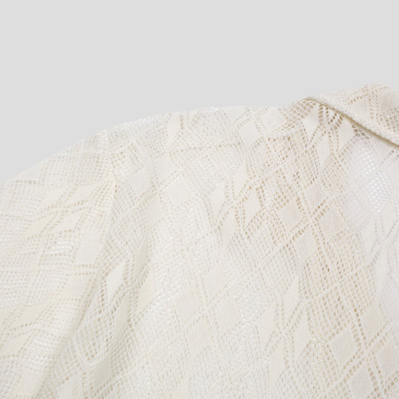 Argyle Punching Lace Shirt
