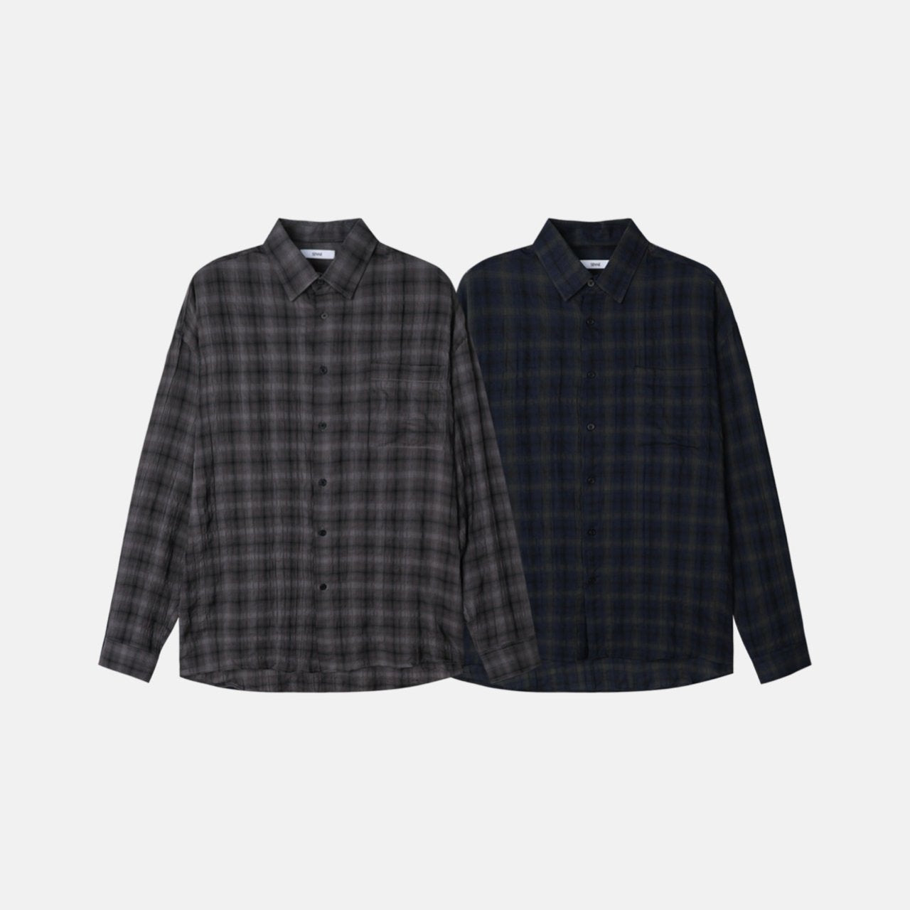 Pigment-Washed Nylon Shirt Jacket