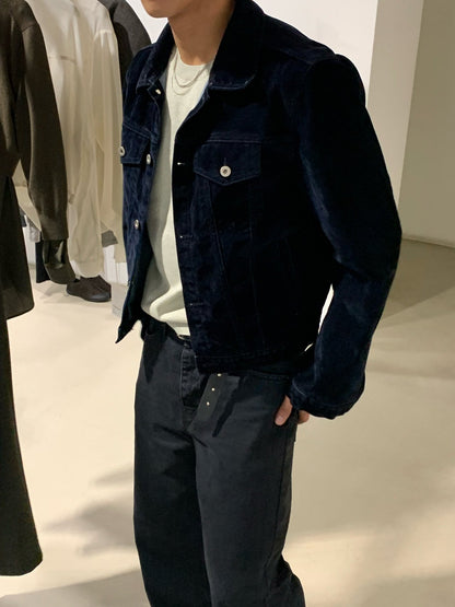Velvet-Coated Trucker Jacket (Type 3)